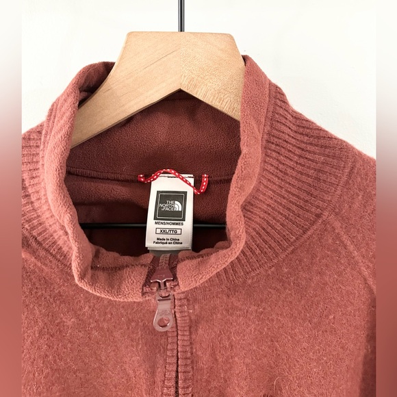 The North Face Men’s Quarter Zip Sweater Brown Size XXL - Picture 4 of 5